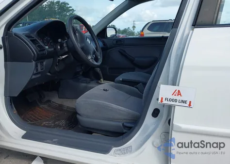 2001 Honda Civic Lx из США, поврежденный, VIN 1HGES165X1L059261